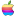 Apple Multicolore Icon 16x16 png